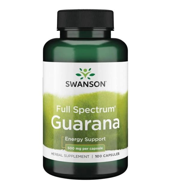 Swanson Guarana 500mg 100 kaps.