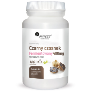 Aliness Czarny Czosnek Fermentowany Abg10+ 400 Mg – 100 Kaps