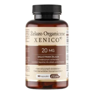Żelazo Organiczne Xenico, 90 kaps.