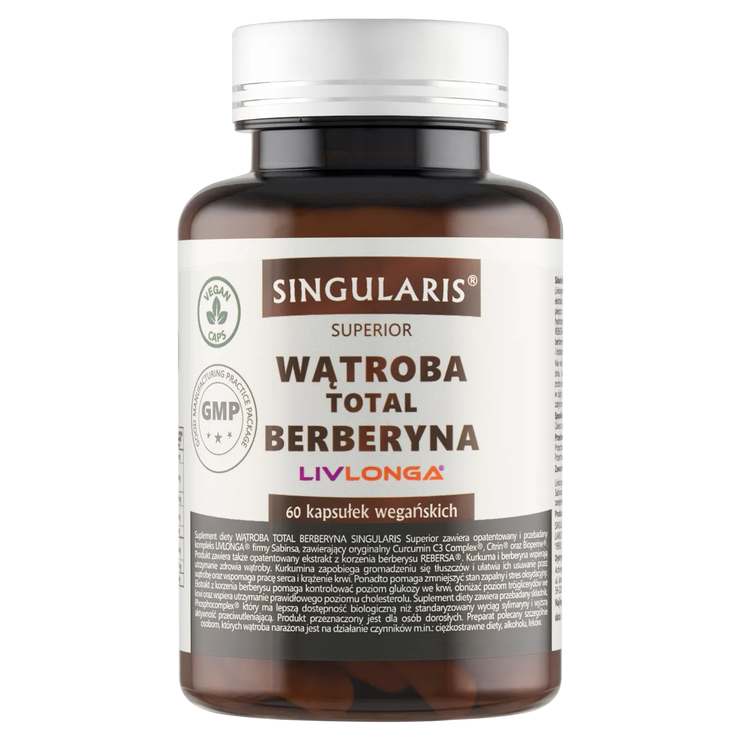 Singularis Superior Wątroba Total Berberyna, 60 kaps